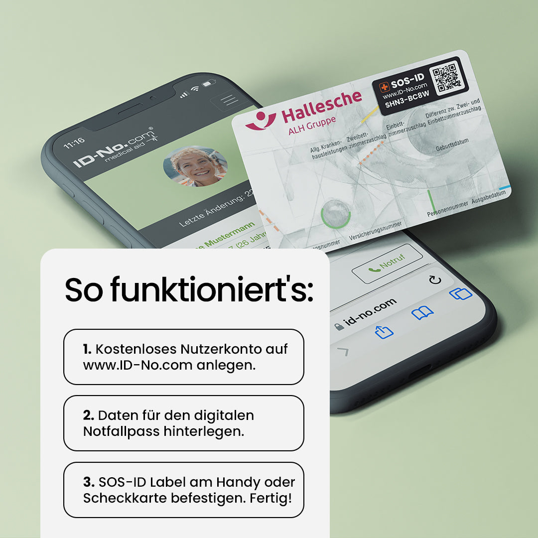 Handy- und Kartenlabel im 2er Set zum Vorteilspreis, Farbe Schwarz