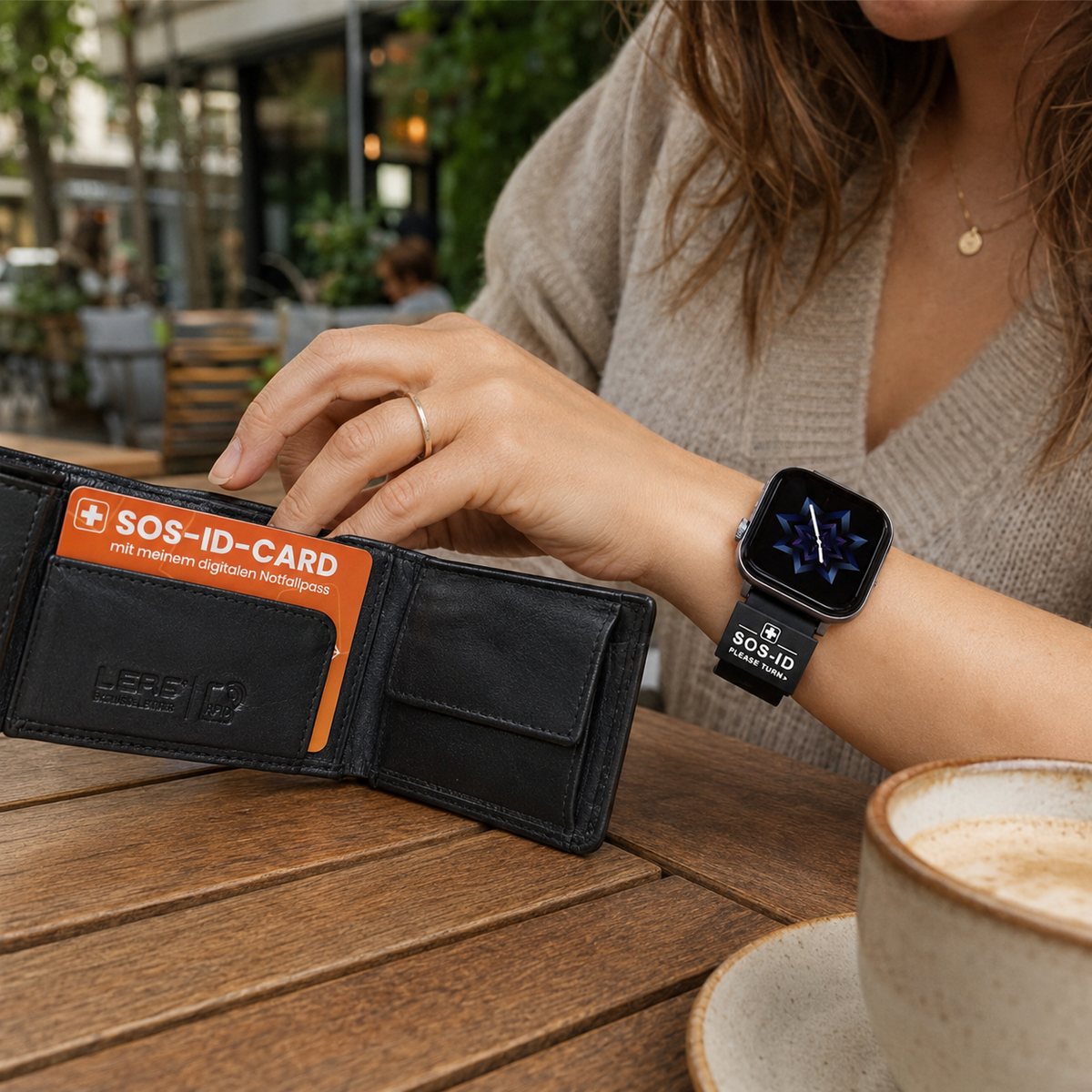Notfall-Set Classic (Notfallkarte + Armbandschlaufe) inkl. digitalem Notfallpass