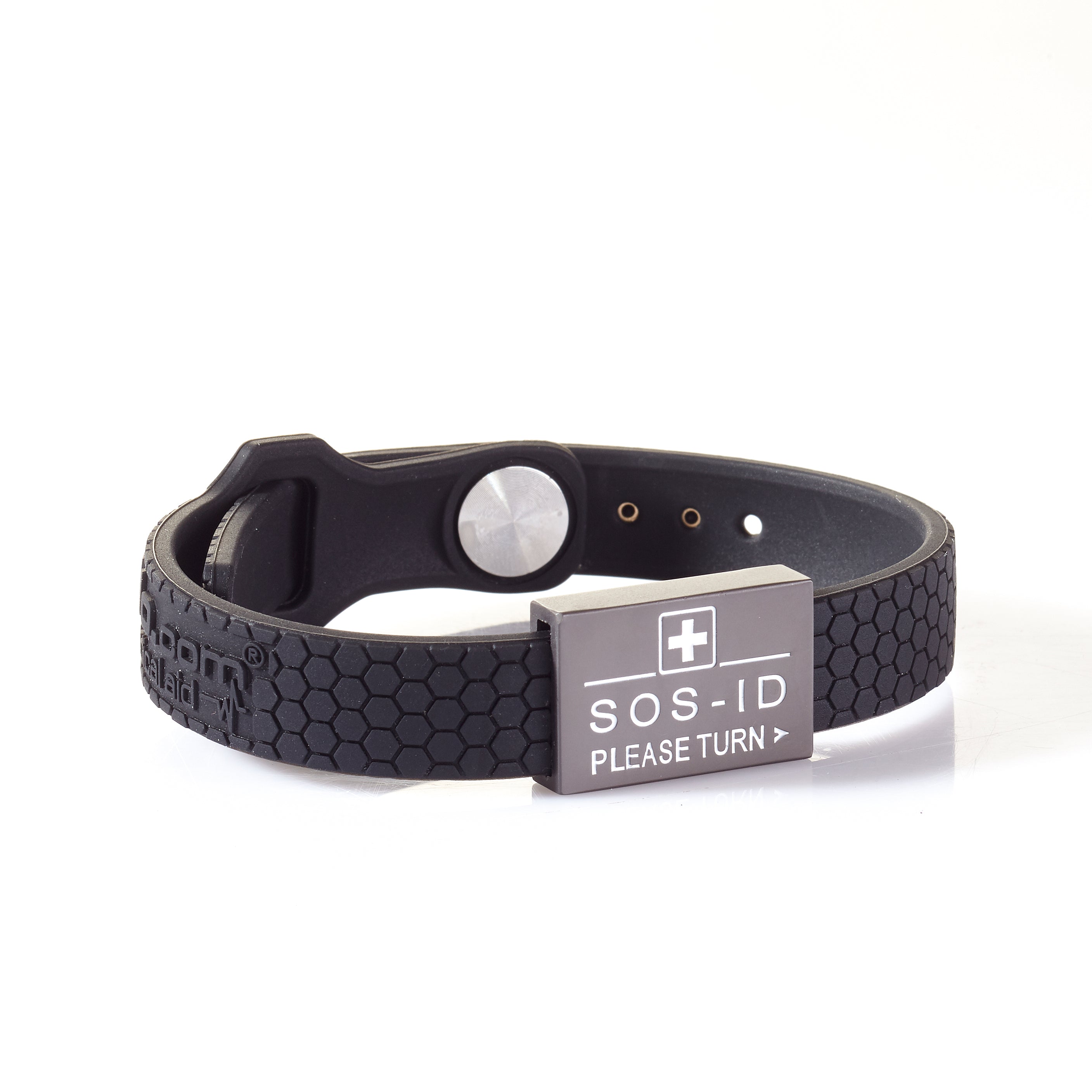 SOS-ID Armband SPORTS Metall inkl. digitalem Notfallpass - noch robuster.