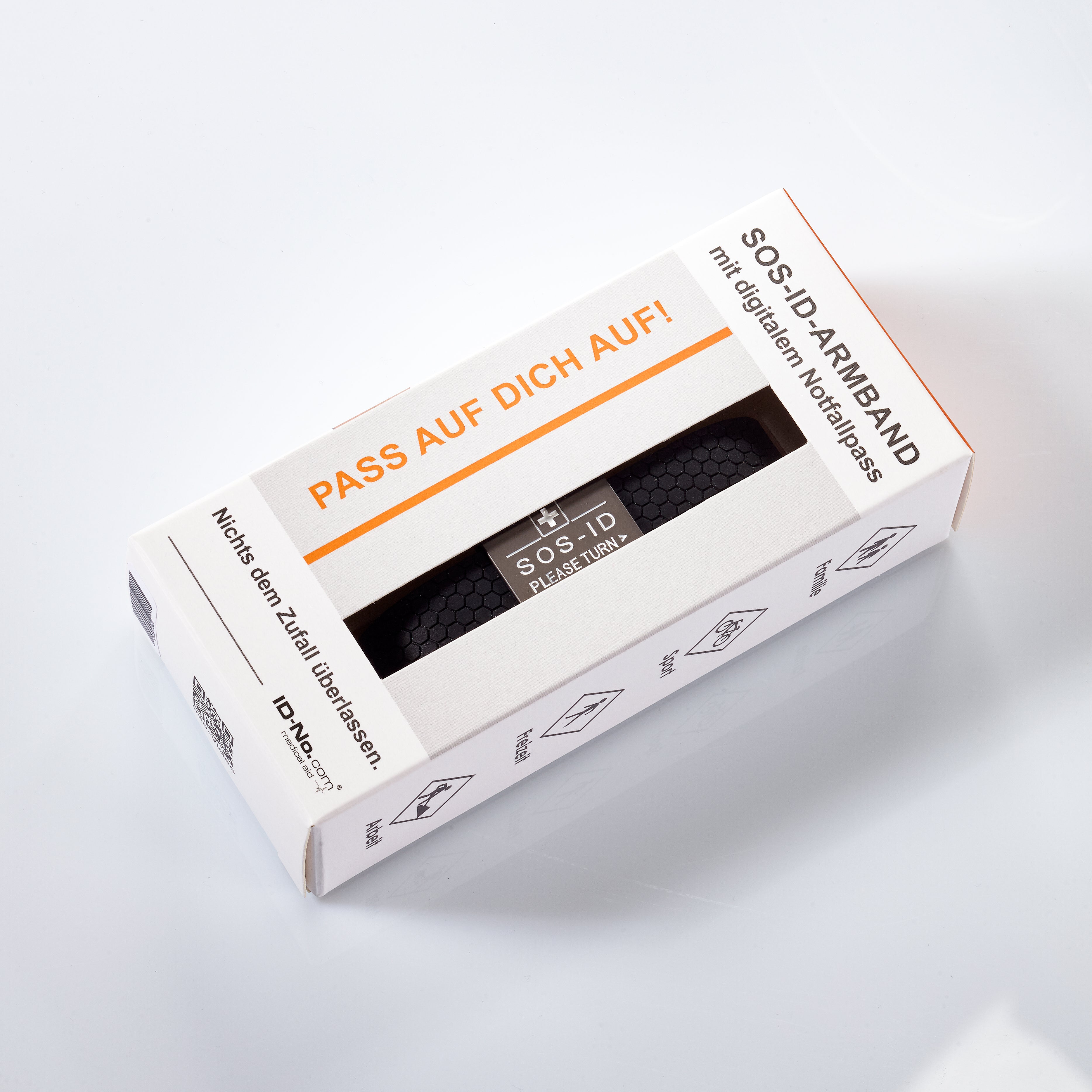 SOS-ID Armband SPORTS Metall inkl. digitalem Notfallpass - noch robuster.