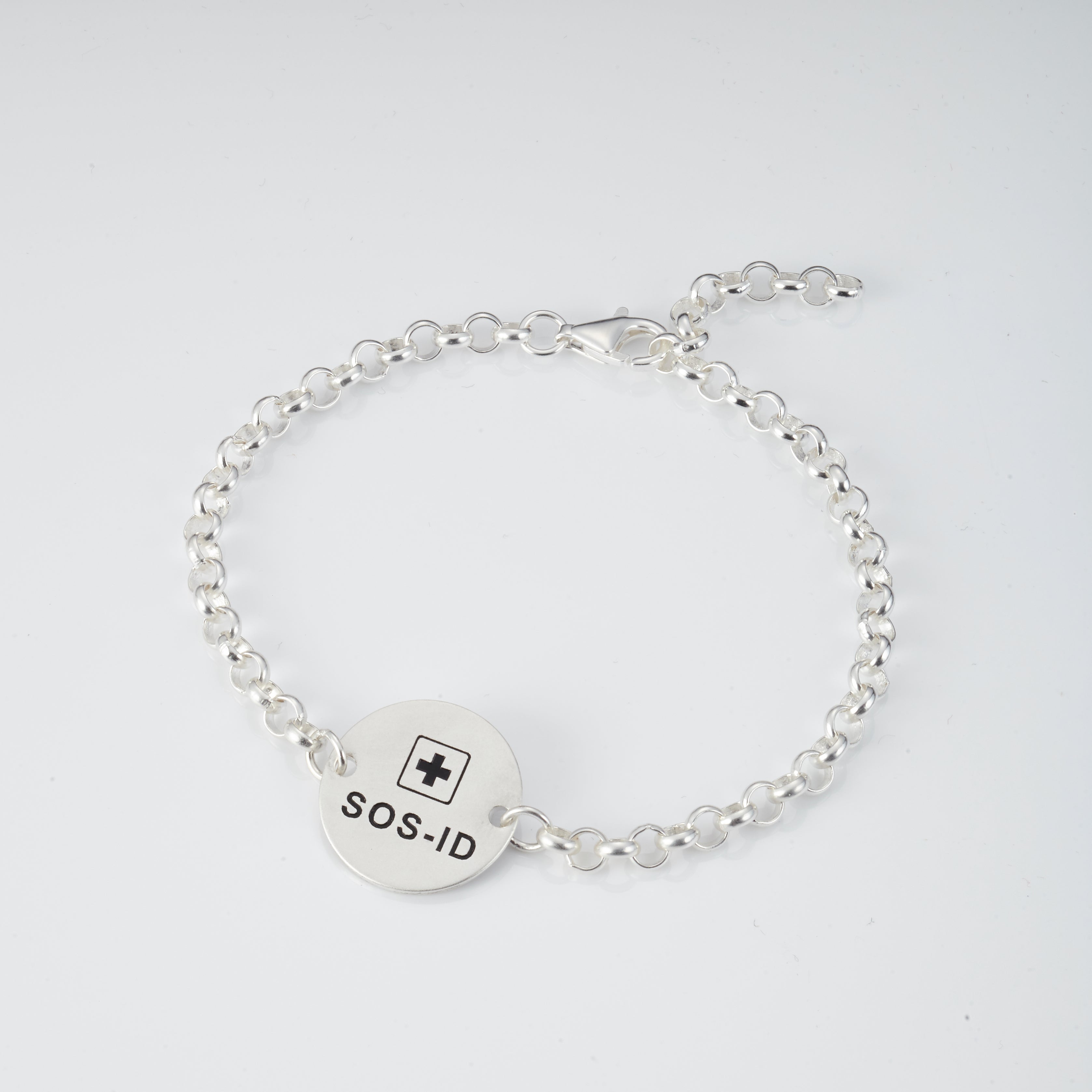 SOS-ID Armband aus 925er Sterling Silber