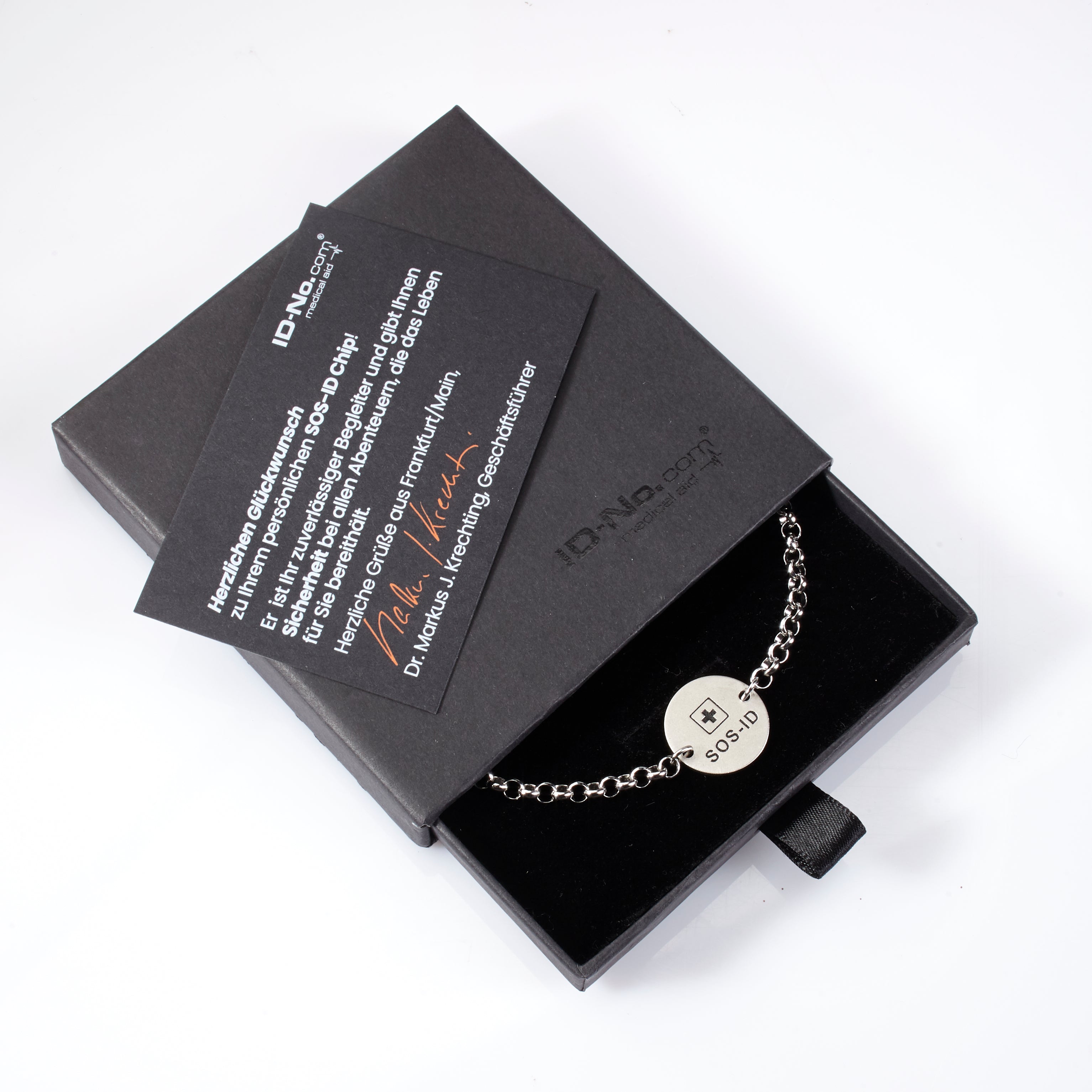SOS-ID Armband aus 925er Sterling Silber