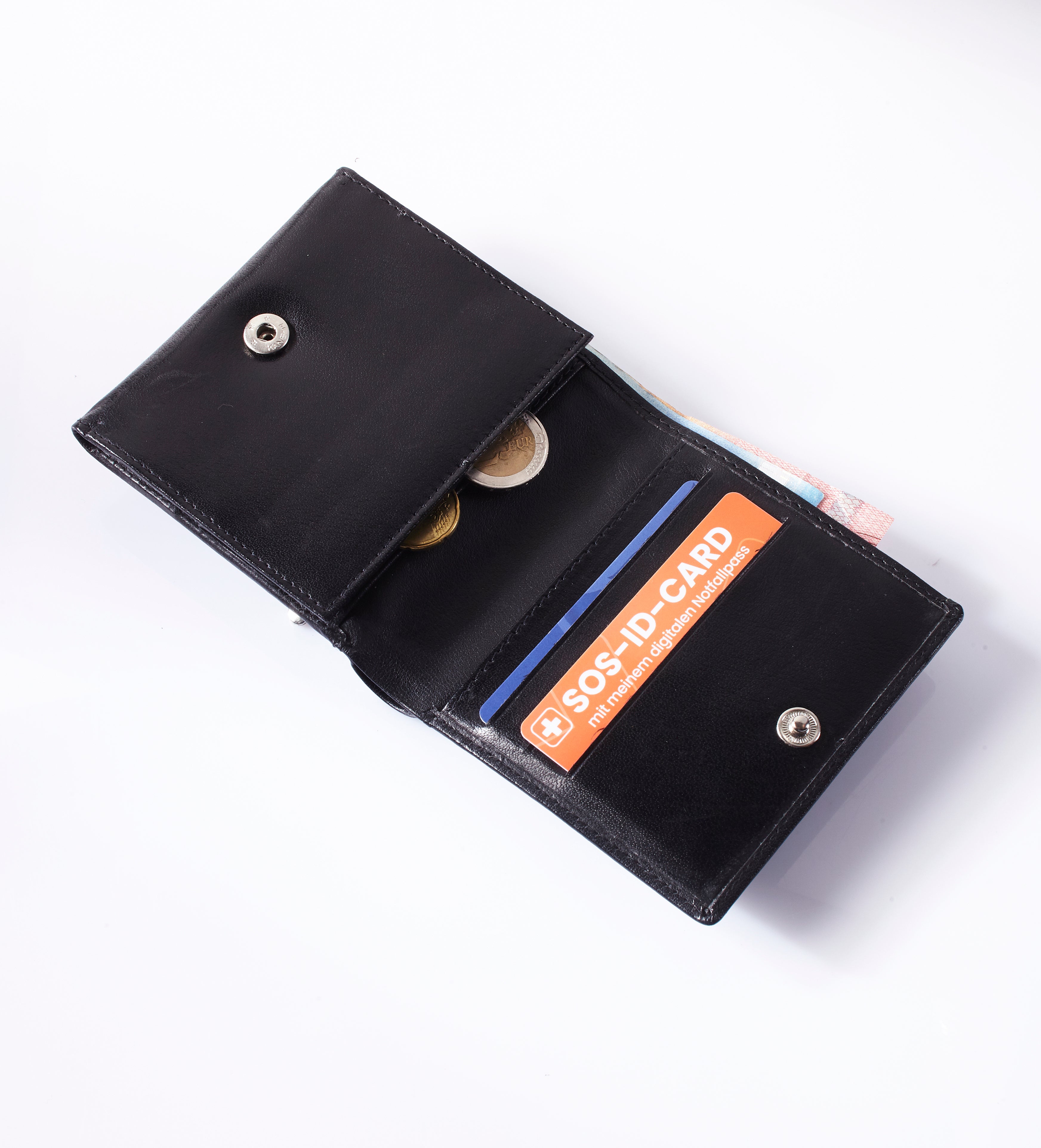SOS-ID Notfallkarte inkl. digitalem Nofallpass. Robust für Geldbörse, Handyhülle etc.