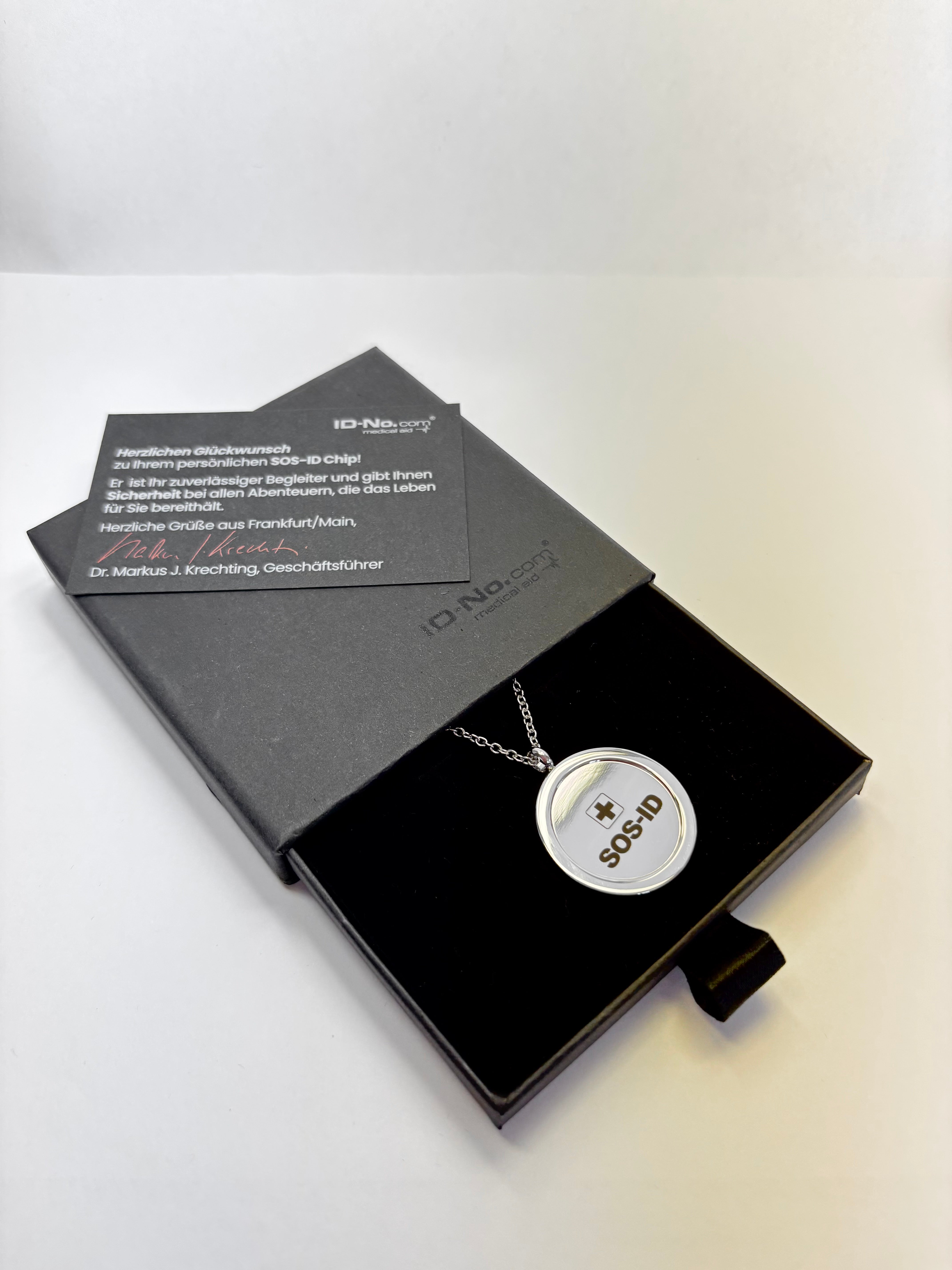 SOS-ID Kette AURA inkl. digitalem Notfallpass