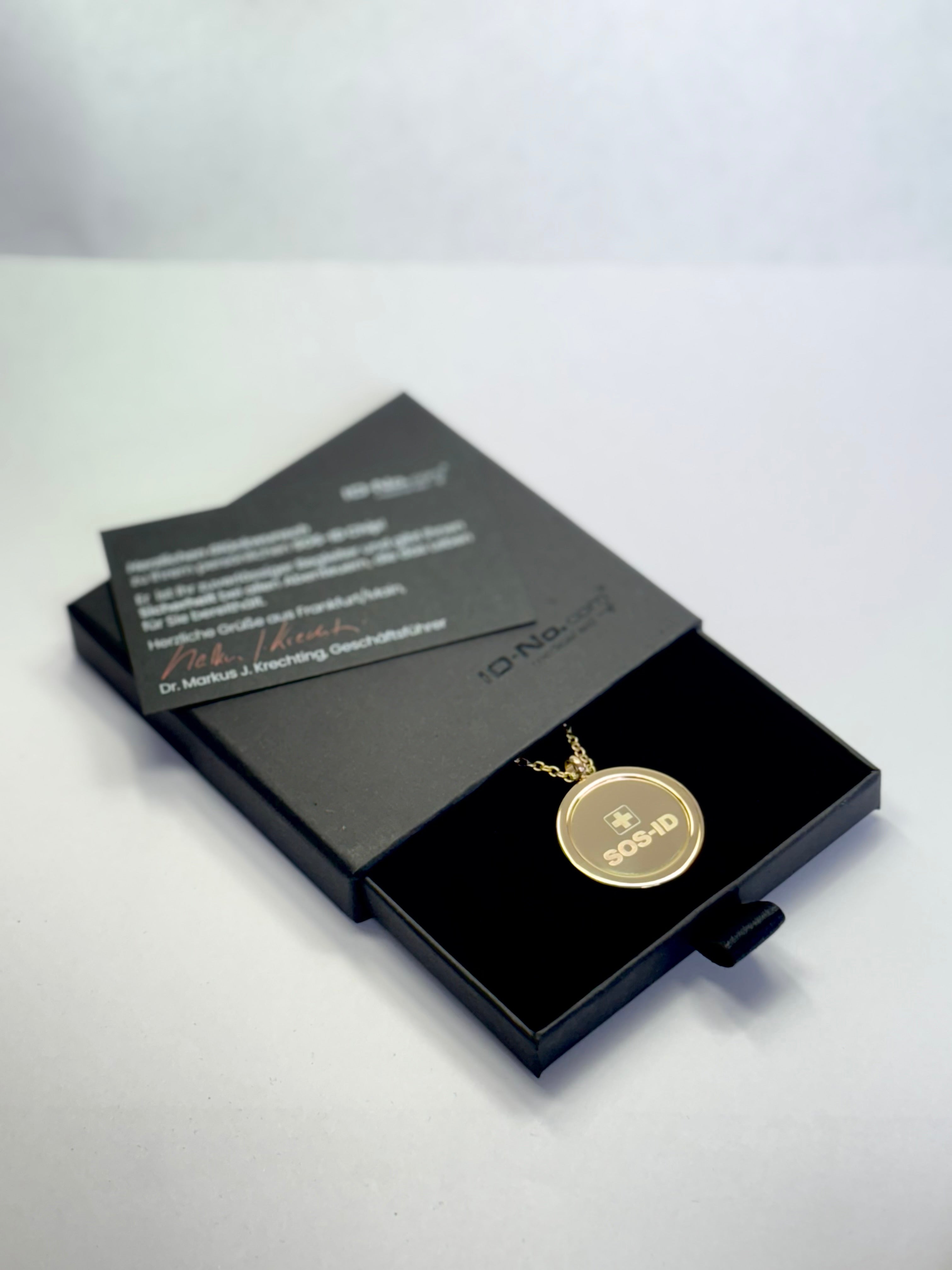SOS-ID Kette AURA inkl. digitalem Notfallpass