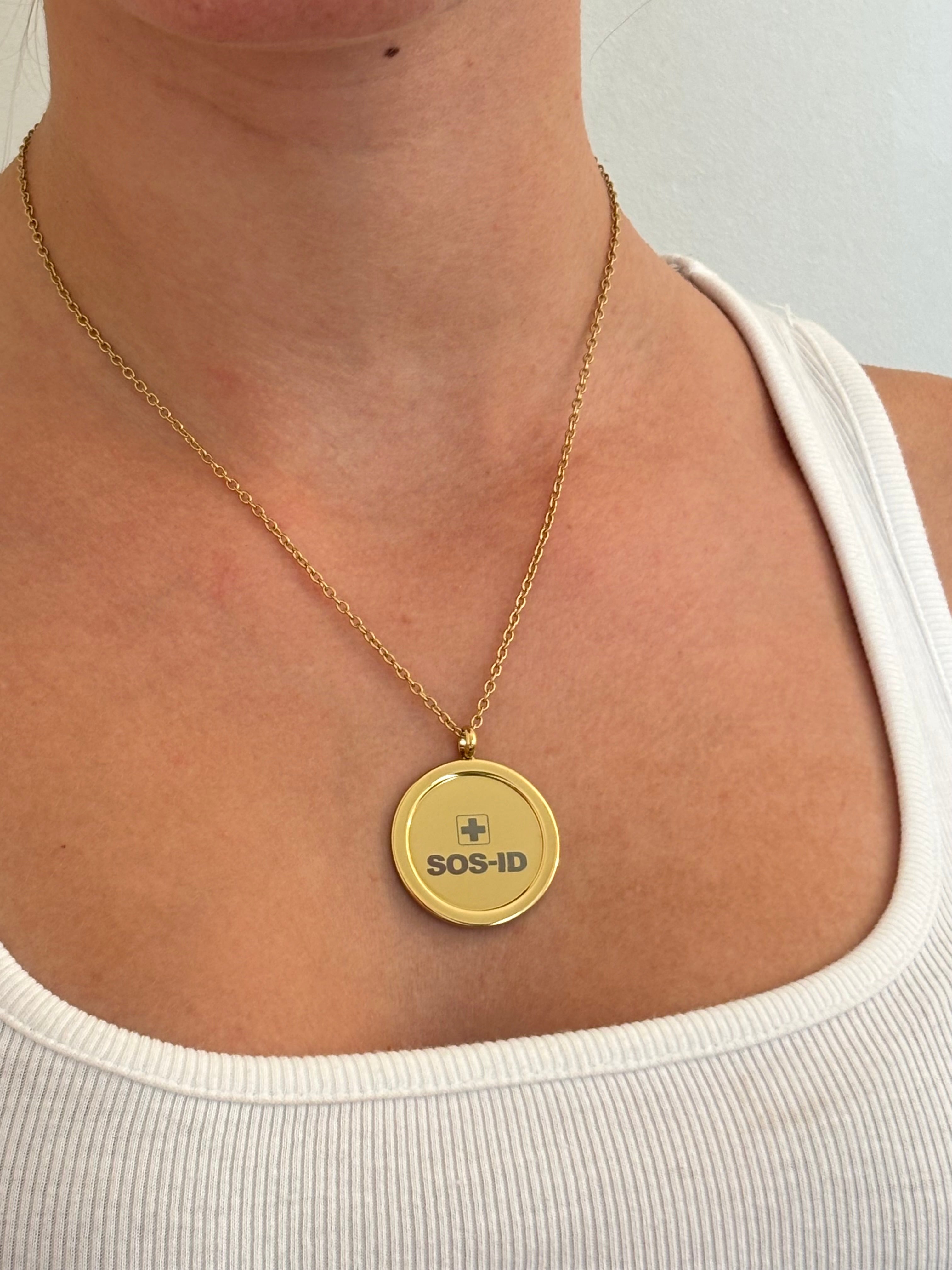 SOS-ID Kette AURA inkl. digitalem Notfallpass
