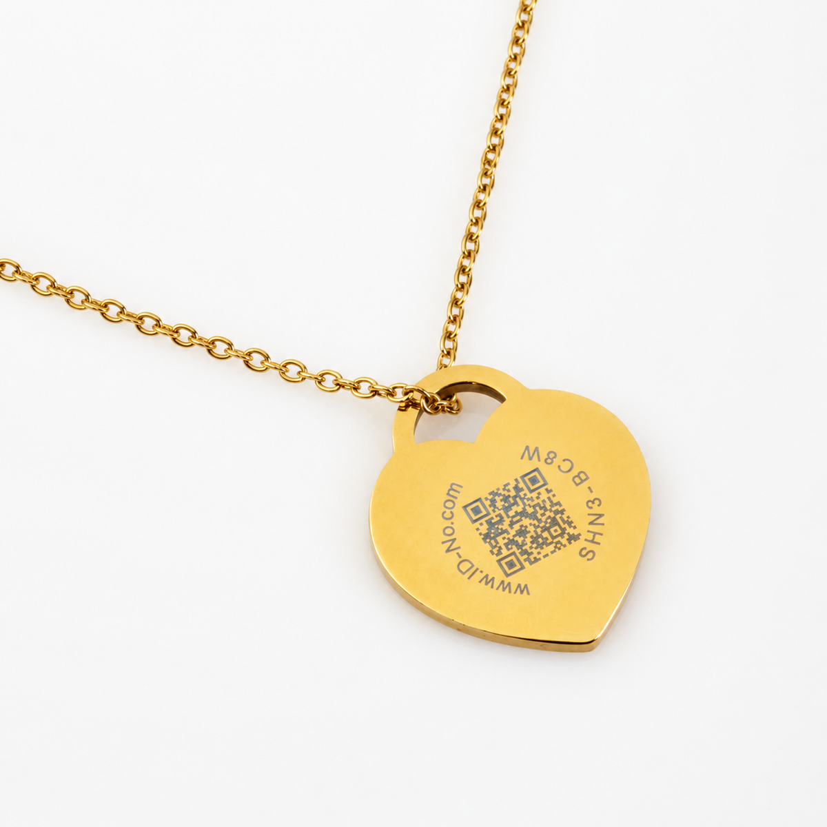 SOS-ID Kette HEART inkl. digitalem Notfallpass
