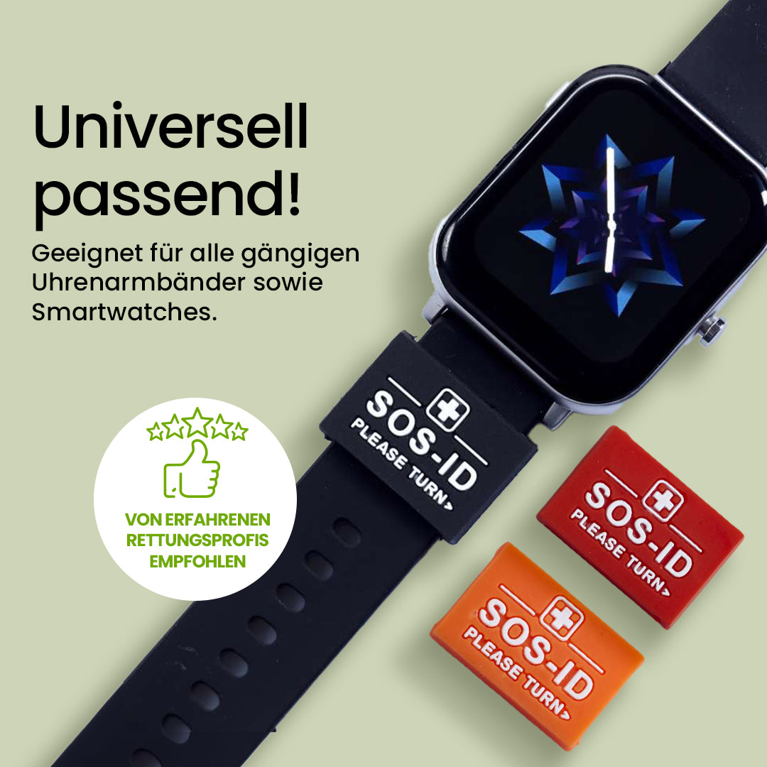 SOS-ID Armbandschlaufe. Innovativ und angenehm zu tragen.
