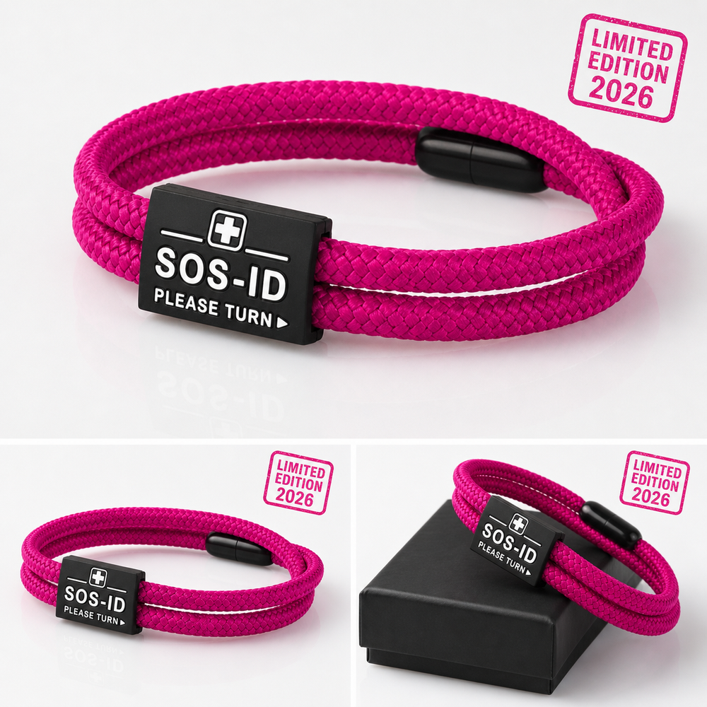 SOS-ID Armband LIFESTYLE inkl. digitalem Notfallpass