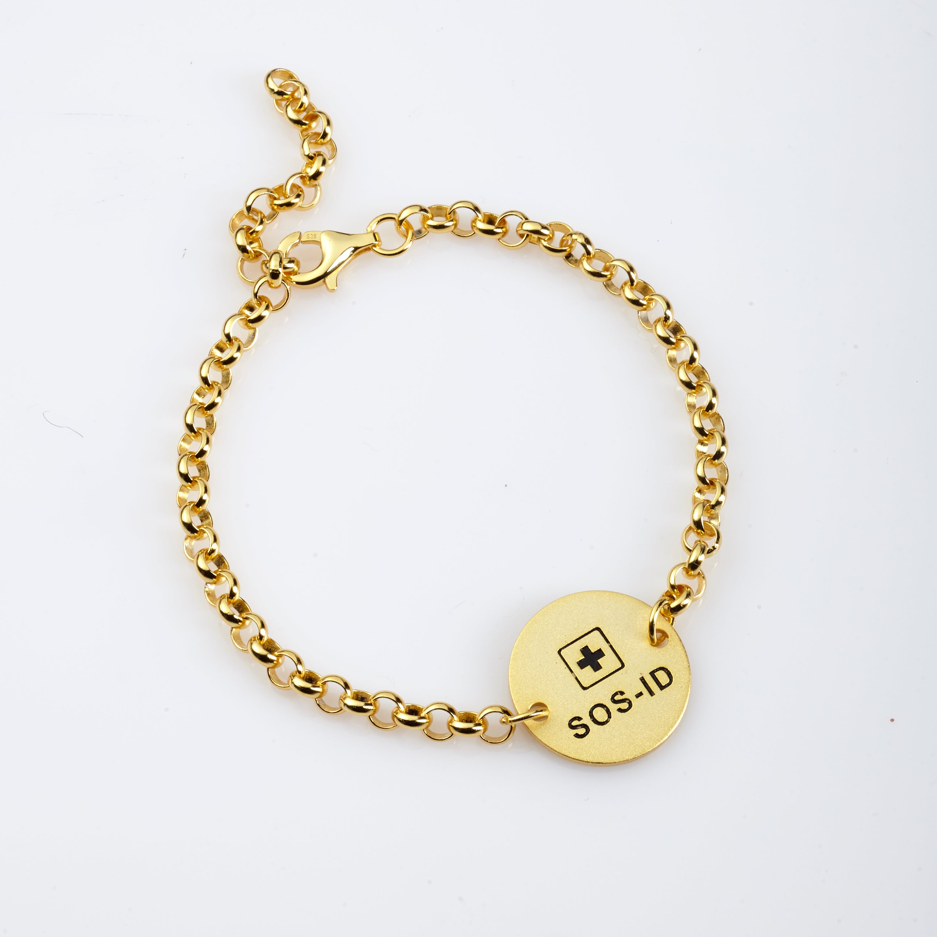SOS-ID Armband aus 925er Sterling Silber