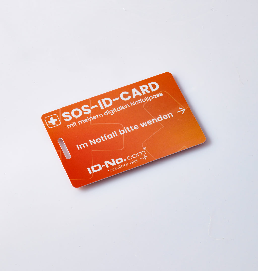 Sos Id Form Example SOS-ID Notfallkarte mit digitalem Notfallpass.