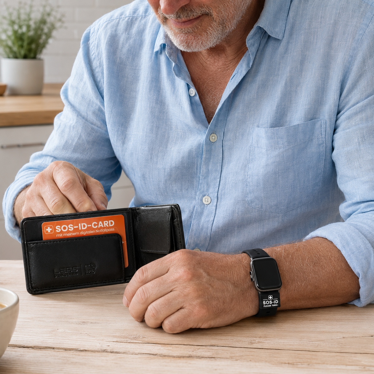 Notfall-Set Classic (Notfallkarte + Armbandschlaufe) inkl. digitalem Notfallpass