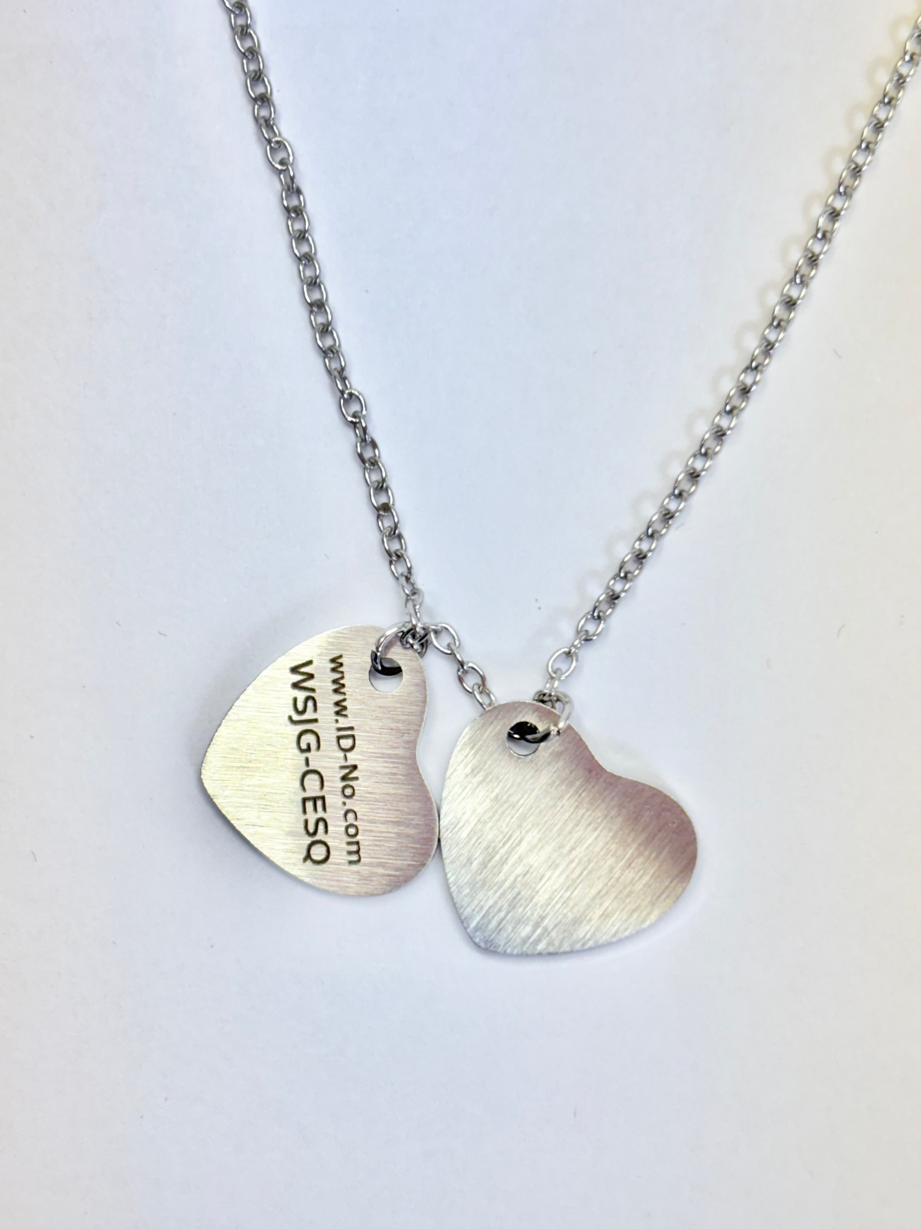 SOS-ID Kette TWIN HEARTS