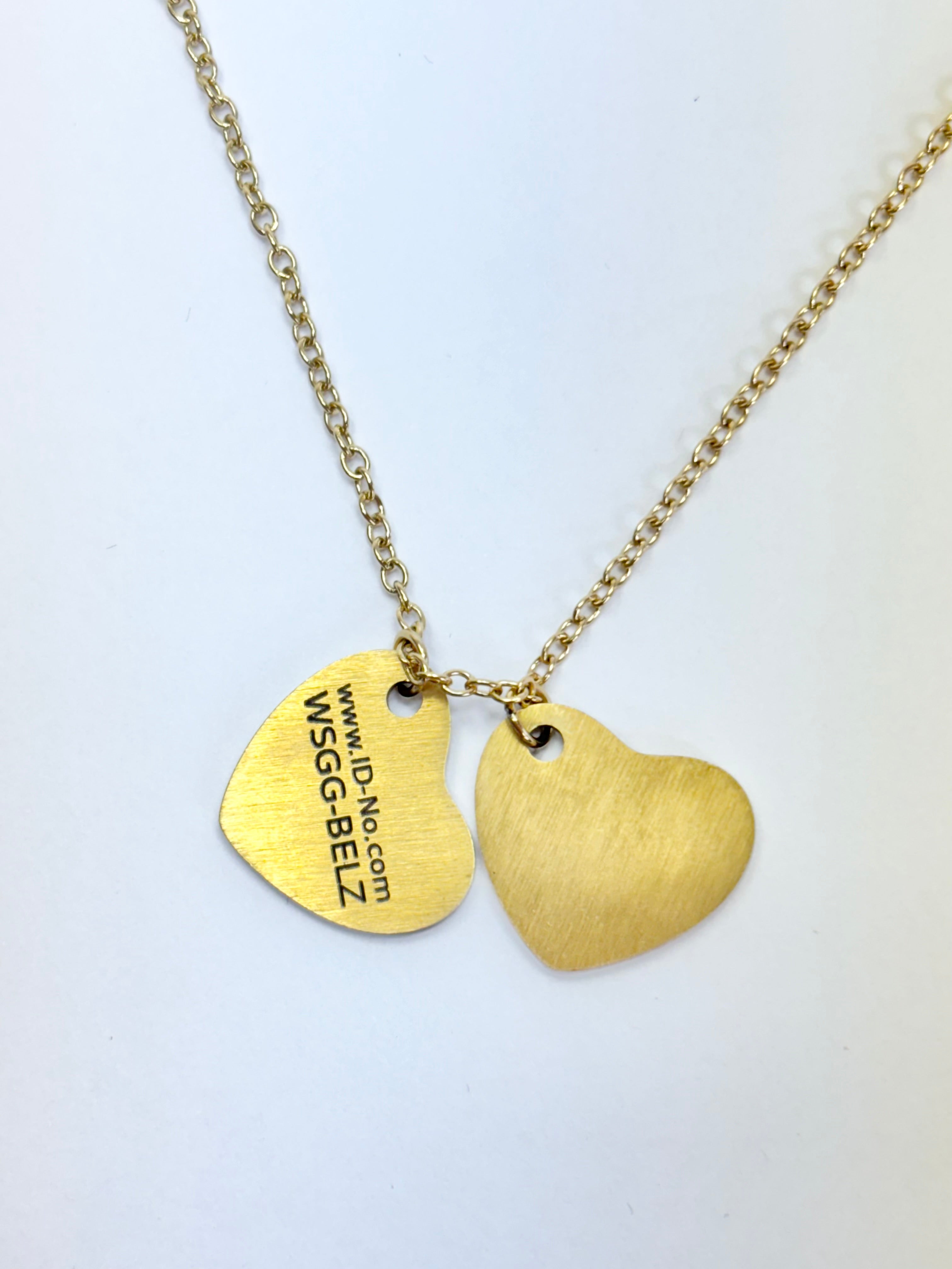 SOS-ID Kette TWIN HEARTS