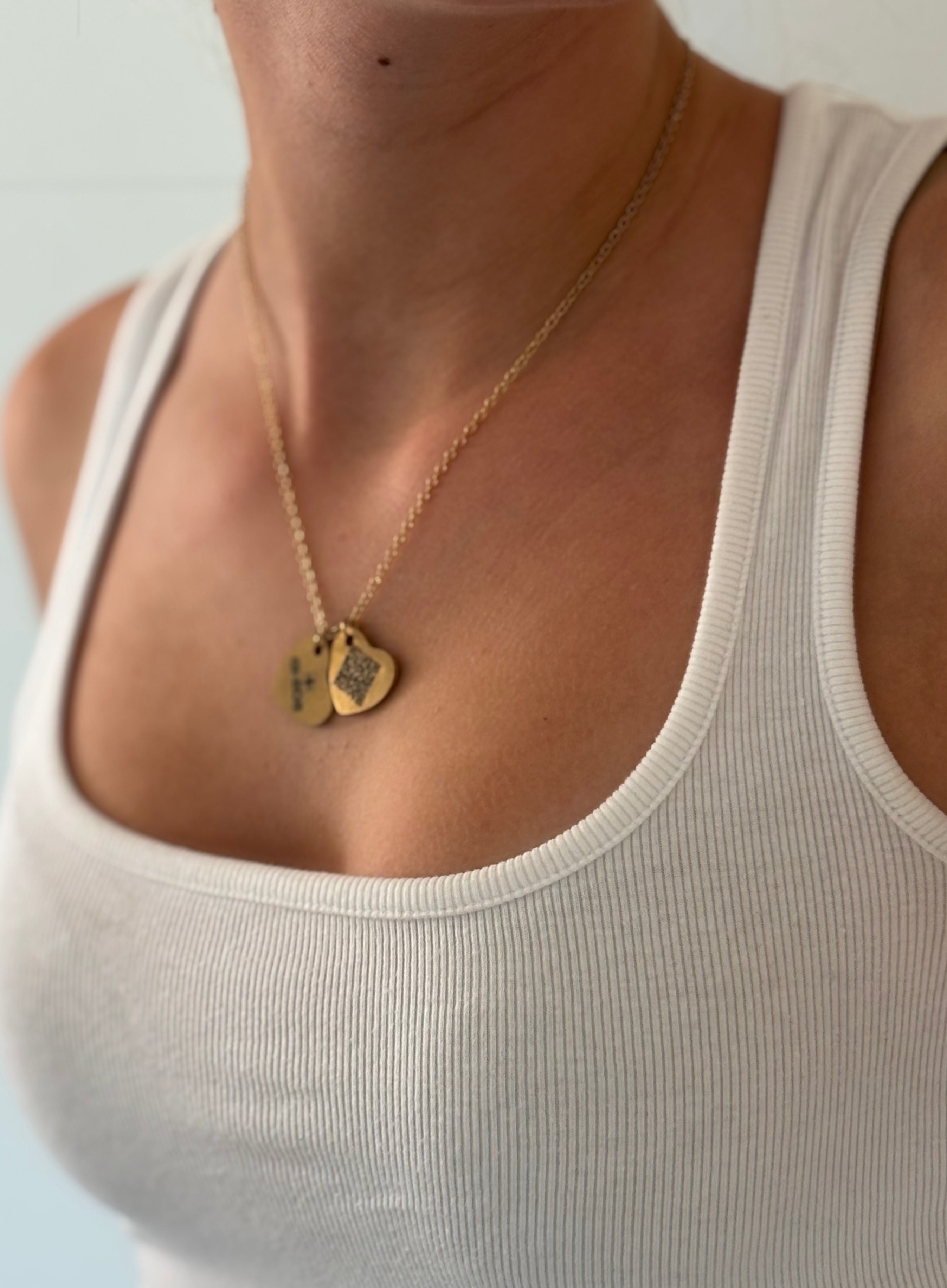 SOS-ID Kette TWIN HEARTS