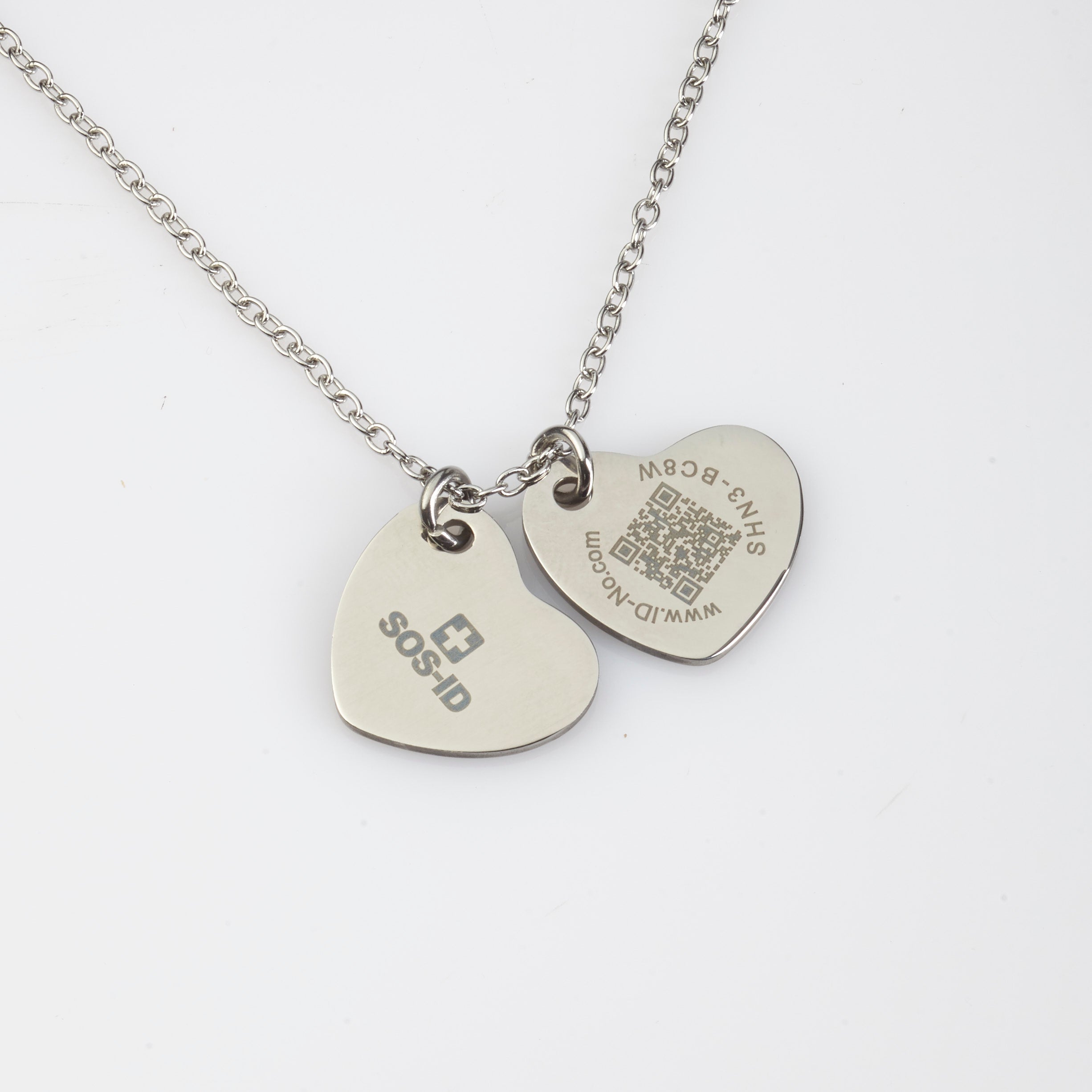 SOS-ID Kette TWIN HEARTS