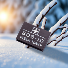 SOS-ID Armbandschlaufe aus Metall inkl. digitalem Notfallpass - noch robuster!